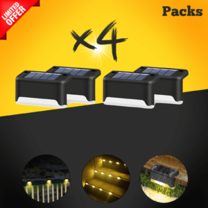 LED Solar Lamp Path Staircase Outdoor Waterproof Wall Light